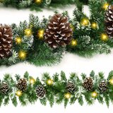  Božićna premium girlanda s LED žaruljicama na baterije 280 cm | shoptok.hr