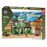 kocke blocki vojna baza 251pcs