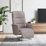 Maison Chic masažni naslanjač - Relax naslanjač z oporo za noge taupe blago, (22062262) | Shoptok.si