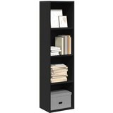 vidaXL Regal za knjige crni 40x30x152 cm konstruirano drvo | shoptok.hr