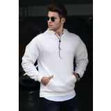 Madmext Sweatshirt - White - Regular fit