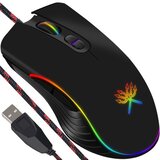 Dunmoon žičani gaming miš s LED osvjetljenjem, 7200 DPI | shoptok.hr