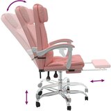  Uredski naslonjač od umjetne kože ružičasti | shoptok.hr
