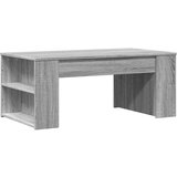 Maison Chic Klubska mizica - kavna mizica - Nizka mizica siva sonoma 102x55x42 cm inženirski les, (21753293) Cene