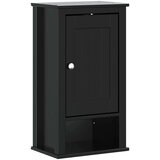 vidaXL 4-dijelni set kupaonskog namještaja berg crni masivna borovina | shoptok.hr