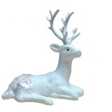 Ena Novogodišnja figura Irvas 19x19cm/ bela | Eponuda.com