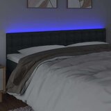  Uzglavlje crno 160 x 5 x 78/88 cm od umjetne kože | shoptok.hr