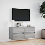  Zidni TV ormarić s LED svjetlima siva boja hrasta 100x31x45 cm | shoptok.hr