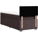  Box spring postelja z vzmetnico temno rjava 90x200 cm blago, (21305469) | Shoptok.si
