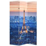 vidaXL Zložljiv paravan 120x170 cm Pariz ponoči | Shoptok.si