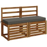  Jastučić za klupu SOEST 100% poliester Siva 110 x 40 x 8 cm Slike