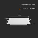  led ugradno plafonsko svetlo LED/24W/230V 29,5x29,5 cm 3000K bela | Eponuda.com