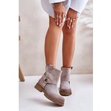 Lewski Shoes Women's Suede Boots On Flat Heel 3610 Lewski Cappucino Cijene