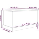 vidaXL Škatla za shranjevanje artisan hrast 70x40x38 cm inženirski les | Shoptok.si