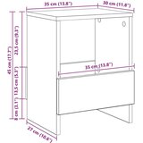  Regal za revije Črna Orehovina 35 x 30 x 45 cm, (5000152076) | Shoptok.si