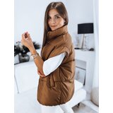 DStreet Kamizelka damska pikowana NIMIA kamelowa | Shoptok.si
