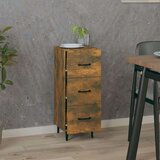  Komoda dimljeni hrast 34,5x34x90 cm inženirski les, (20654205) | Shoptok.si