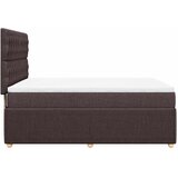  Krevet s oprugama i madracem tamnosmeđi 140 x 190 cm od tkanine | shoptok.hr