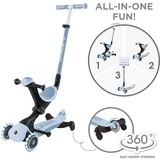 skiro go up deluxe 360° zložljiv, svetleča kolesa moder