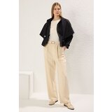 Trendyol Black Removable Piece Detailed Regular Short Trench Coat with Elastic Waist | ePonuda.com