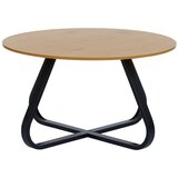 Unique Furniture Okrogla mizica z mizno ploščo v hrastovem dekorju ø 80 cm Cesura – | Shoptok.si