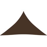 vidaXL Senčno jadro oksford blago trikotno 2,5x2,5x3,5 m rjavo, (20965275) Cene