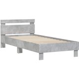  Krevetna konstrukcija s LED svjetlom Betonska siva 80 x 200 cm | shoptok.hr