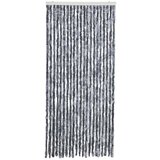 vidaXL Zavesa proti mrčesu srebrna 90x200 cm šenilja | Shoptok.si