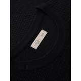 Ombre Structured men's sweater with round neckline - black | shoptok.hr