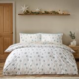 Catherine Lansfield Enojna flanelna posteljnina v naravni barvi 135x200 cm Brushed Christmas Deer – | Shoptok.si