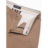 Ombre Men's SLIM FIT chino pants - light brown | Shoptok.si