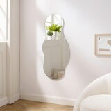 Livetastic STENSKO OGLEDALO, 50/110/0,5 cm steklo, leseni material Slike