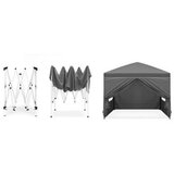 Multi Garden baštenski šator/paviljon 3×3 m, automatski rasklopiv, sa 4 bočne stranice crni – | Eponuda.com