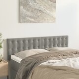  Uzglavlja svjetlosiva 144x5x78/88 cm baršunasta | Eponuda.ba