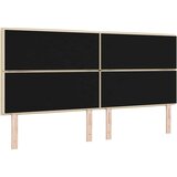  LED glava kreveta S LED lampica Krema 200 cm Poliester - Krema 200 cm Visoki uzglavlje | shoptok.hr