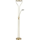 Globo 59038MD - LED prigušiva podna lampa EBRO 20W/230V + 4W 3000K mesing Cene