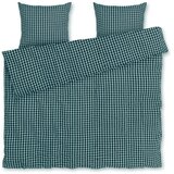 JUNA Zelena/plava posteljina za bračni krevet/za produženi krevet od krepa 200x220 cm Bæk&Bølge – u