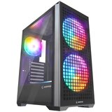  kućište gyra V1 black mesh 1*12cm 2*16cm rgb/glass/type-c | ePonuda.com