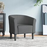  Zaobljena stolica tamnosiva od tkanine | shoptok.hr