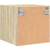 vidaXL Noćni ormarić sa staklenim vratima boja hrasta 35 x 37 x 35 cm | shoptok.hr
