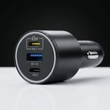 BLAVEC Auto punjač USB + 2xType C - QC 3.0 + PD (95W) s Type C na Type C kabelom Slike