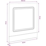  Ploča za perilicu posuđa Kalmar 60x1,5x57 cm konstruirano drvo | shoptok.hr