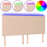  LED uzglavlje boja cappuccina 180x5x118/128cm od umjetna koža | shoptok.hr