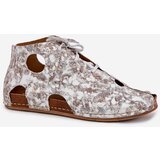 Maciejka Patterned Leather Ankle Boots | ePonuda.com