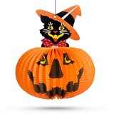 Family Halloween buča - s figuro mačke - z obešalnikom - 26 cm, (5000183801) | Shoptok.si