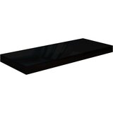 vidaXL plutajuća zidna polica visoki sjaj crna 60 x 23,5 x 3,8 cm MDF | shoptok.hr