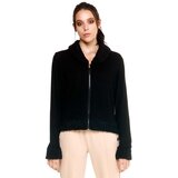 Leone 1947 Flis Woman Crop Hoody Full Zip Chic Boxing Črna Cene