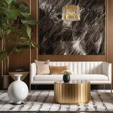  Luster na lancu RITZ 7xE14/40W/230V, prečnik 42 cm, zlatna | Eponuda.com