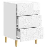  Noćni ormarić Bijela visokog sjaja 43 x 39,5 x 66,5 cm | Eponuda.com