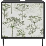  Kupaonski ormar GOTHA Crni hrast 60 x 40 x 61 cm - Zeleni uzorak drveta | shoptok.hr